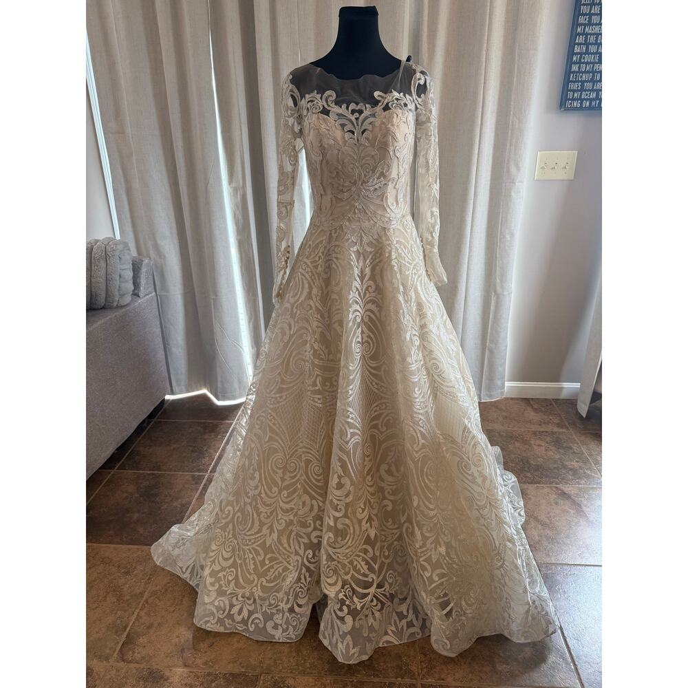 Stunning Amare Couture Bridal Gemma Dress Size 8 - Picture 1 of 9